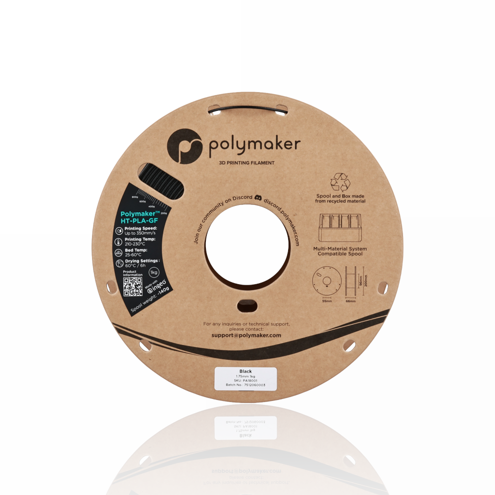 Polymaker™ High Temperature Glass Fiber PLA 1kg Black - Polymaker - Image 5