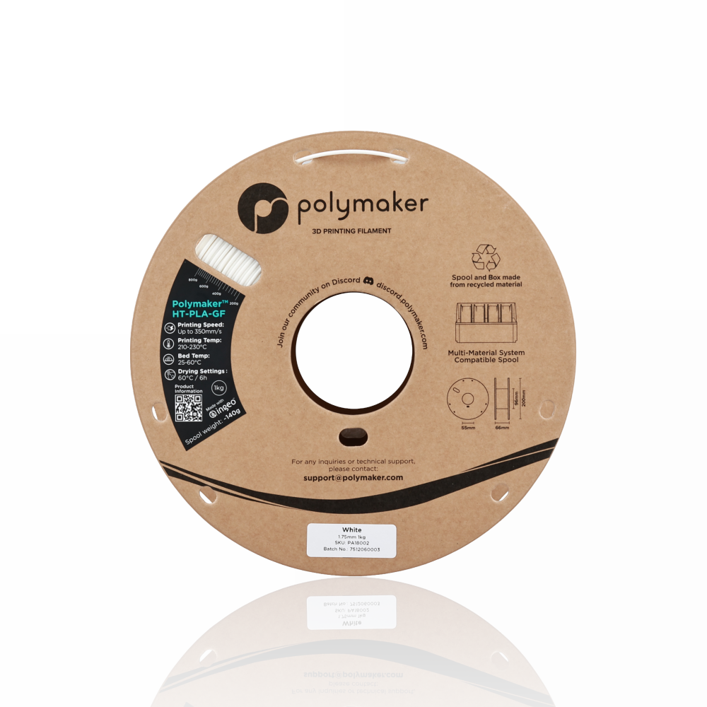 Polymaker™ High Temperature Glass Fiber PLA 1kg White - Polymaker - Image 6