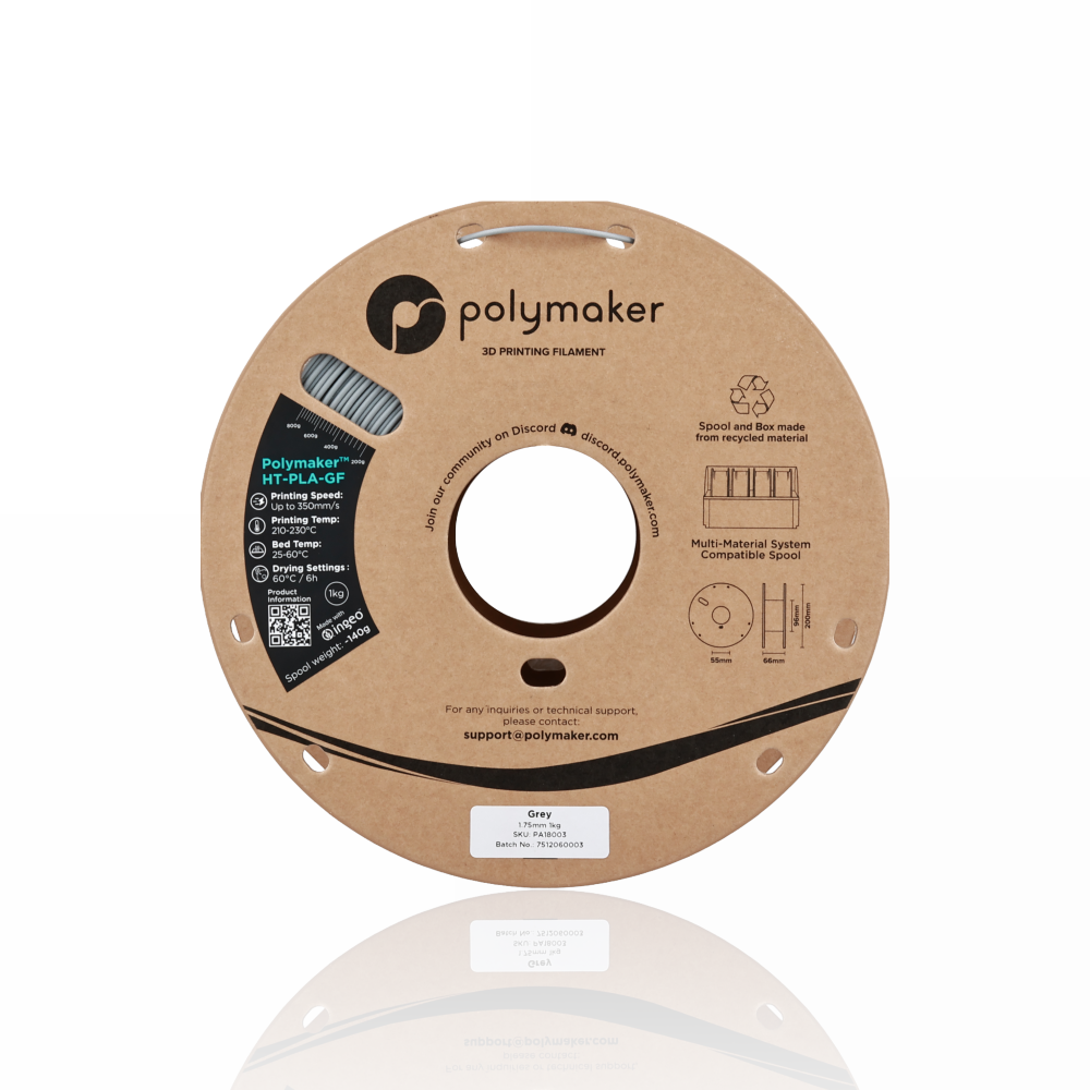 Polymaker™ High Temperature Glass Fiber PLA 1kg Grey - Polymaker - Image 6
