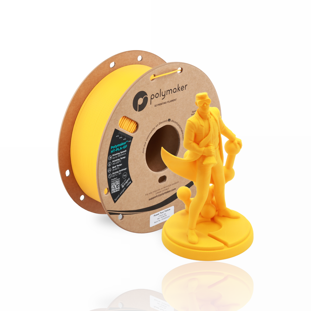 Polymaker™ High Temperature Glass Fiber PLA 1kg Power Tool Yellow - Polymaker - Image 3