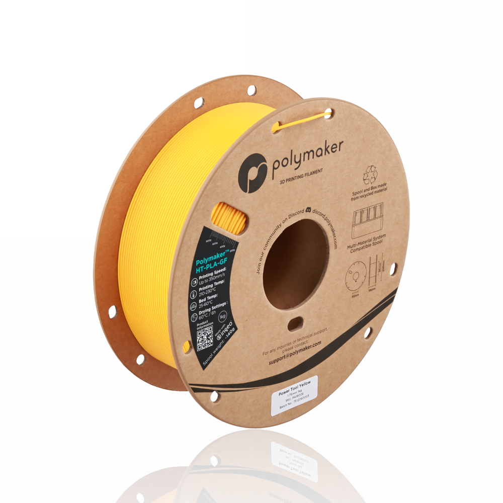 Polymaker™ High Temperature Glass Fiber PLA 1kg Power Tool Yellow - Polymaker - Image 5