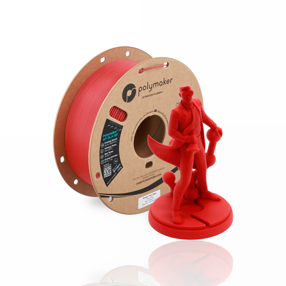 Polymaker™ High Temperature Glass Fiber PLA 1kg Power Tool Red - Polymaker - Image 3