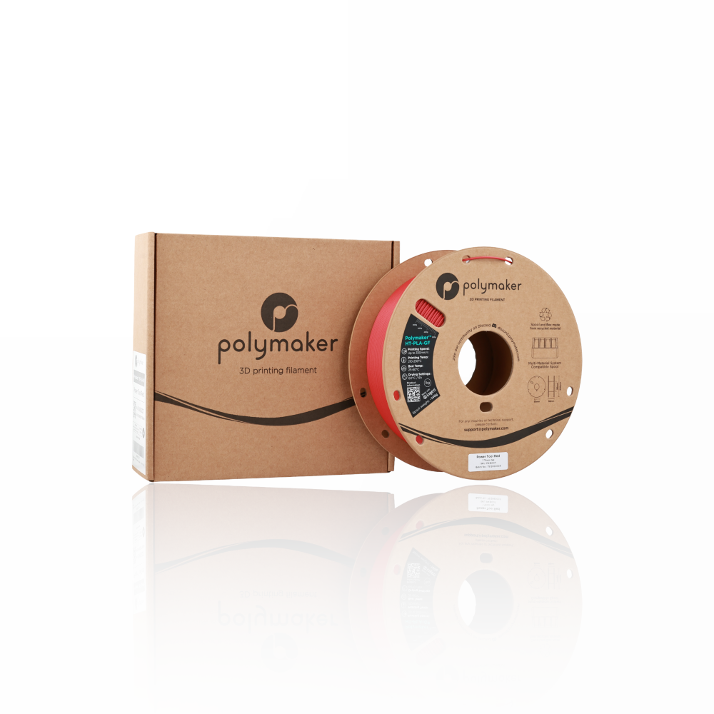 Polymaker™ High Temperature Glass Fiber PLA 1kg Power Tool Red - Polymaker - Image 6