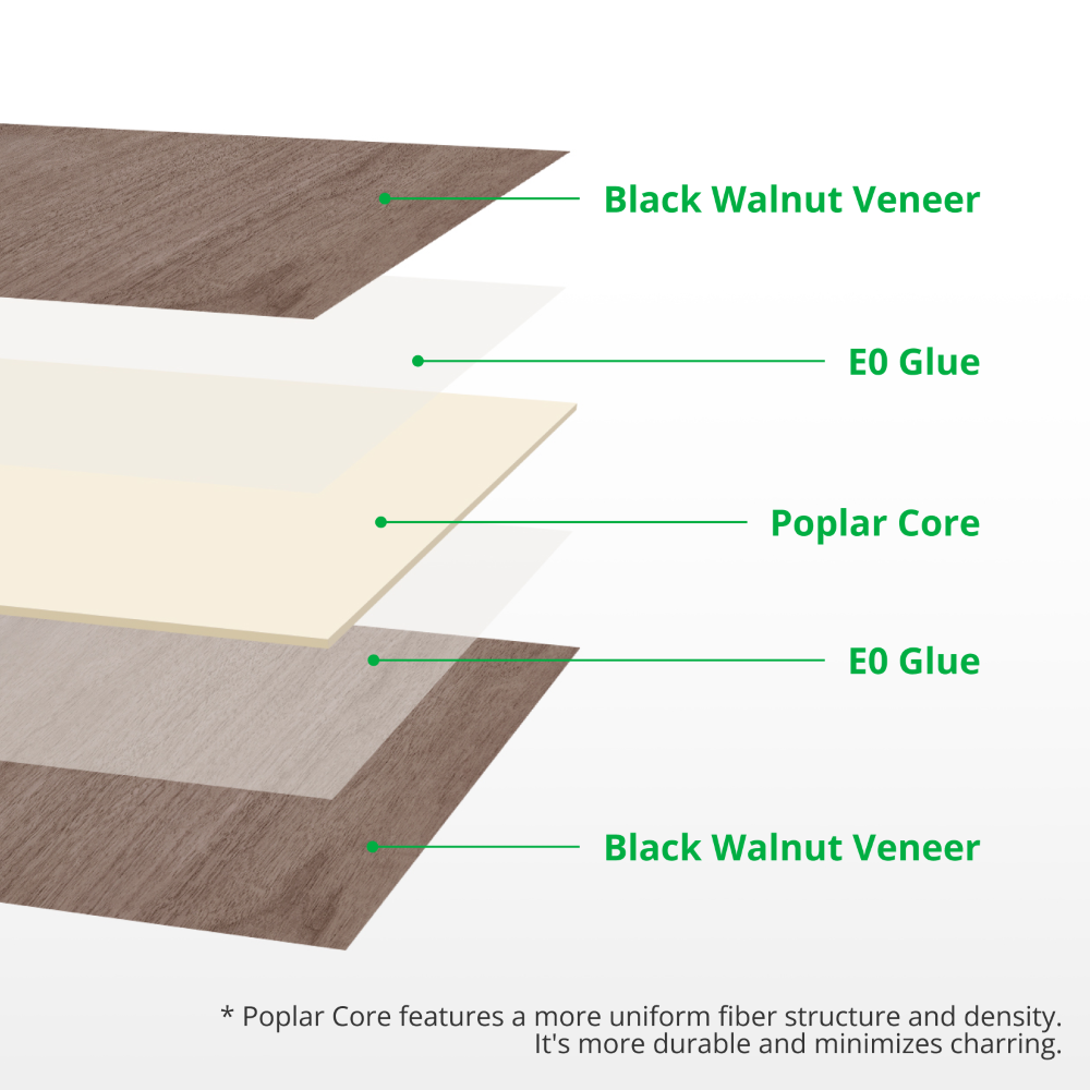 Bambu 3mm Black Walnut Plywood (6pcs) (Laser Cutting & Engraving) - Bambu Lab - Image 4