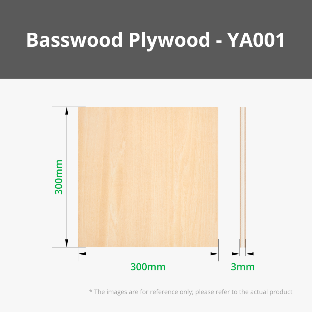 Bambu 3mm Baswood Plywood (6pcs) (Laser Cutting & Engraving) - Bambu Lab - Image 4