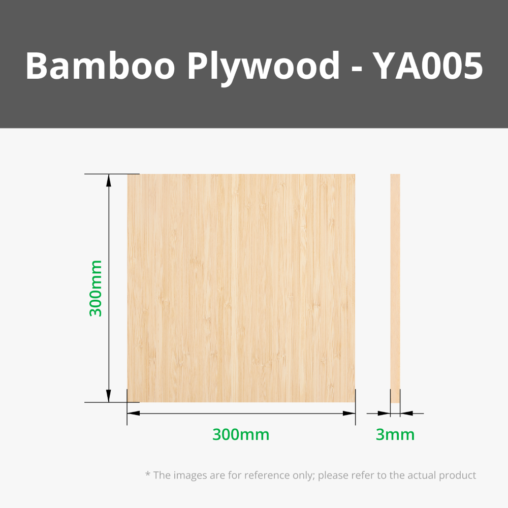 Bambu 3mm Bamboo Board (6pcs) (Laser Cutting & Engraving) - Bambu Lab - Image 4