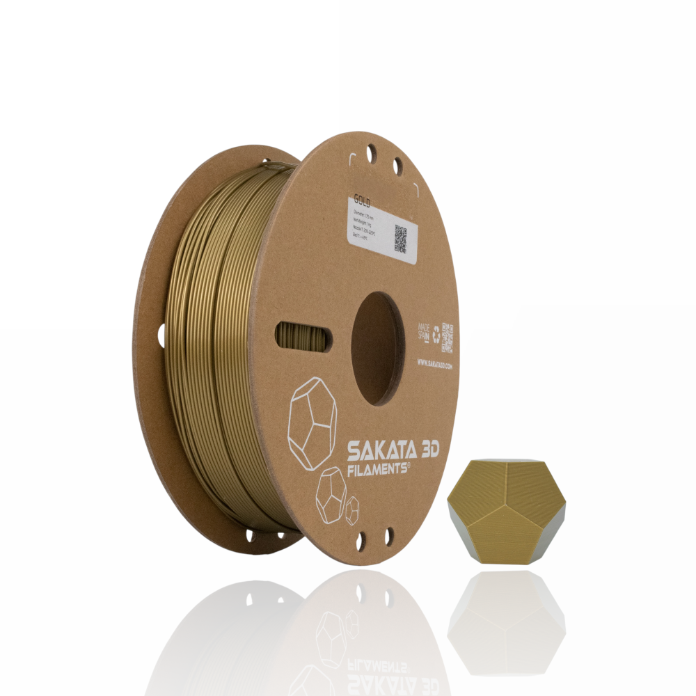PLA GO&PRINT 1kg Gold - SAKATA 3D - Image 2