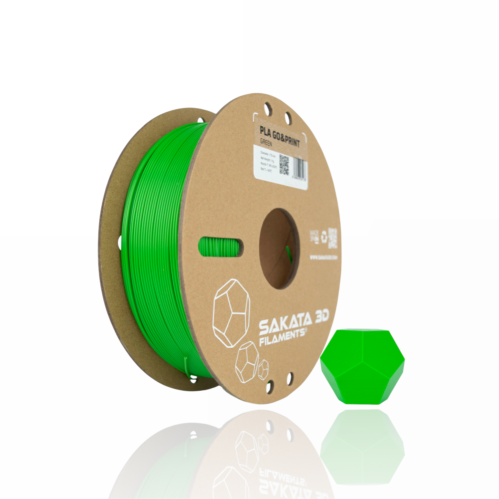 PLA GO&PRINT 1kg Green - SAKATA 3D - Image 2