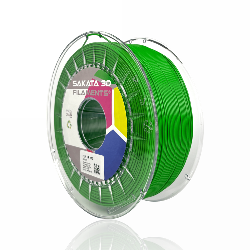 PLA HR-870 (High Resistance) 1kg  Green - SAKATA 3D - Image 2