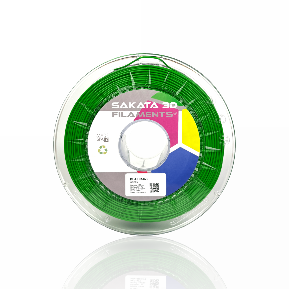 PLA HR-870 (High Resistance) 1kg  Green - SAKATA 3D - Image 4