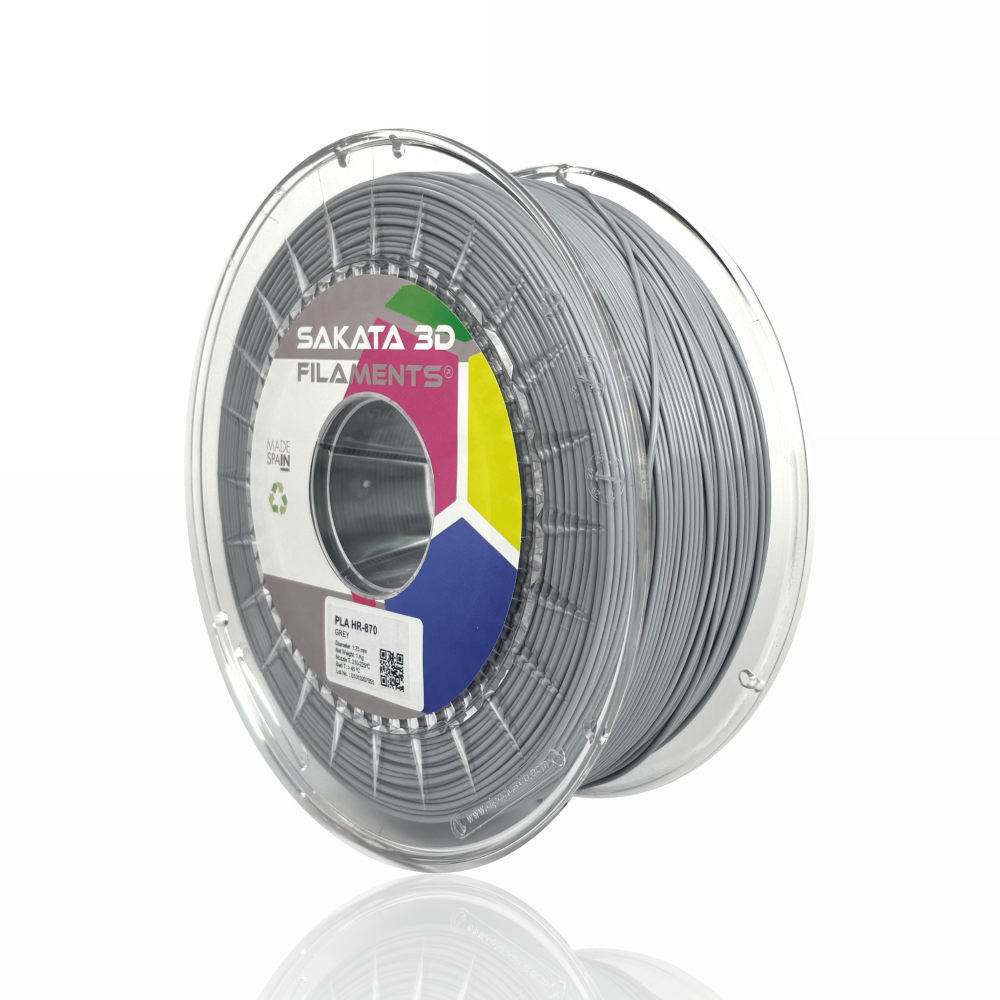 PLA HR-870 (High Resistance) 1kg Grey - SAKATA 3D - Image 2