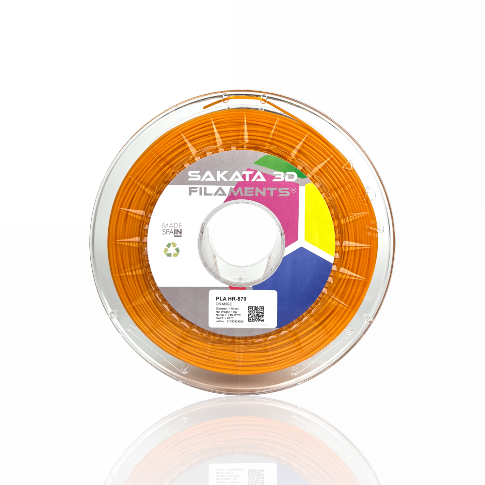 PLA HR-870 (High Resistance) 1kg Orange - SAKATA 3D - Image 4