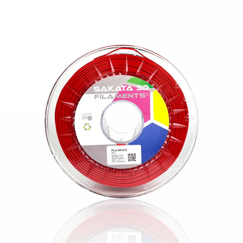 PLA HR-870 (High Resistance) 1kg Red - SAKATA 3D - Image 4