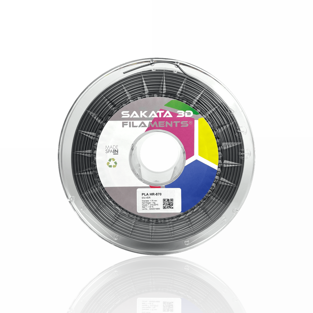 PLA HR-870 (High Resistance) 1kg Silver - SAKATA 3D - Image 4