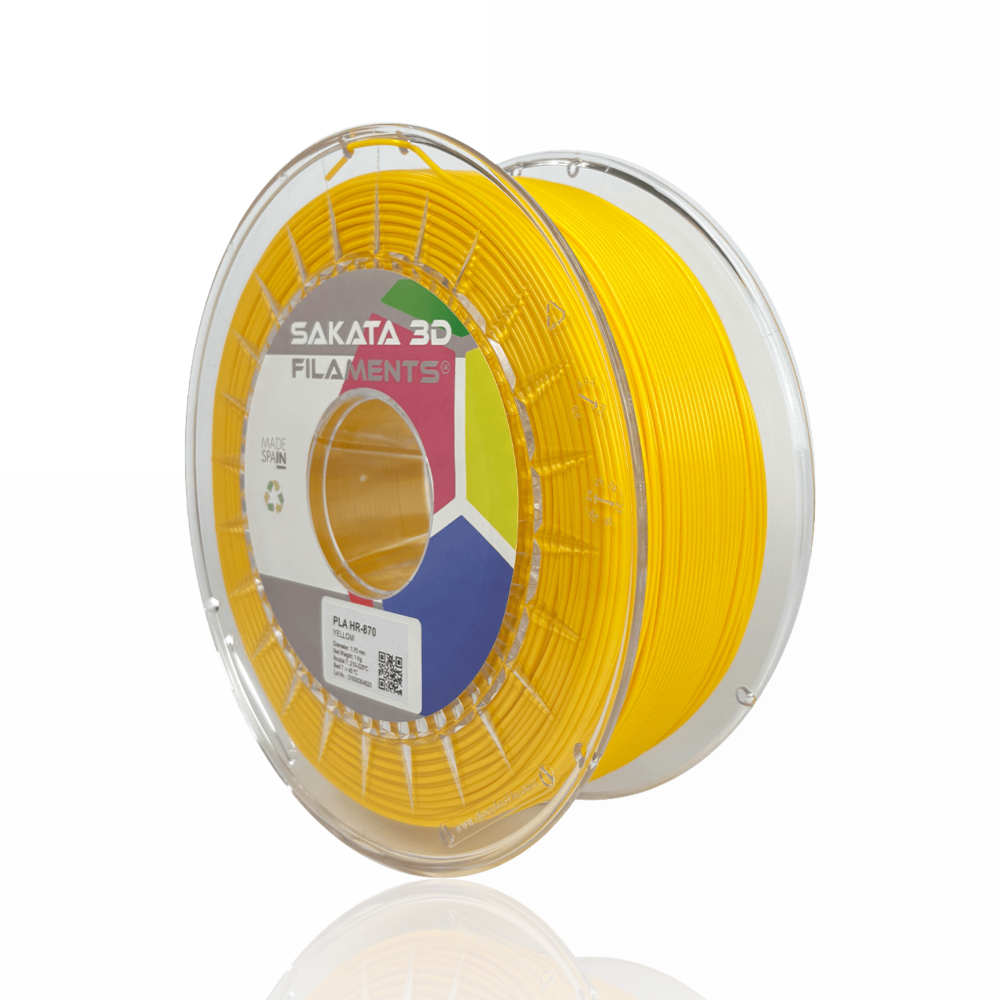 PLA HR-870 (High Resistance) 1kg Yellow - SAKATA 3D - Image 2