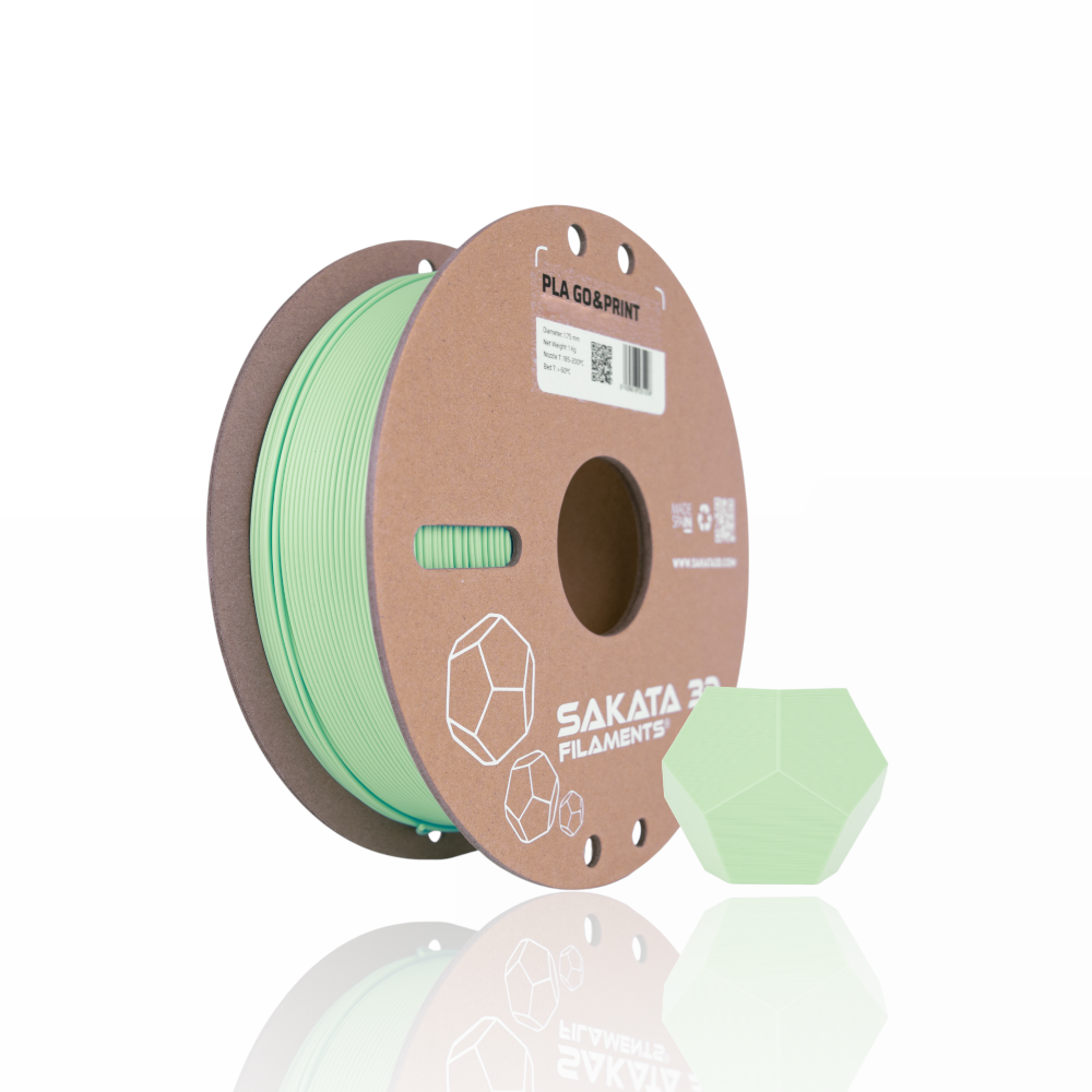 PLA GO&PRINT 1kg Pastel Green - SAKATA 3D - Image 2