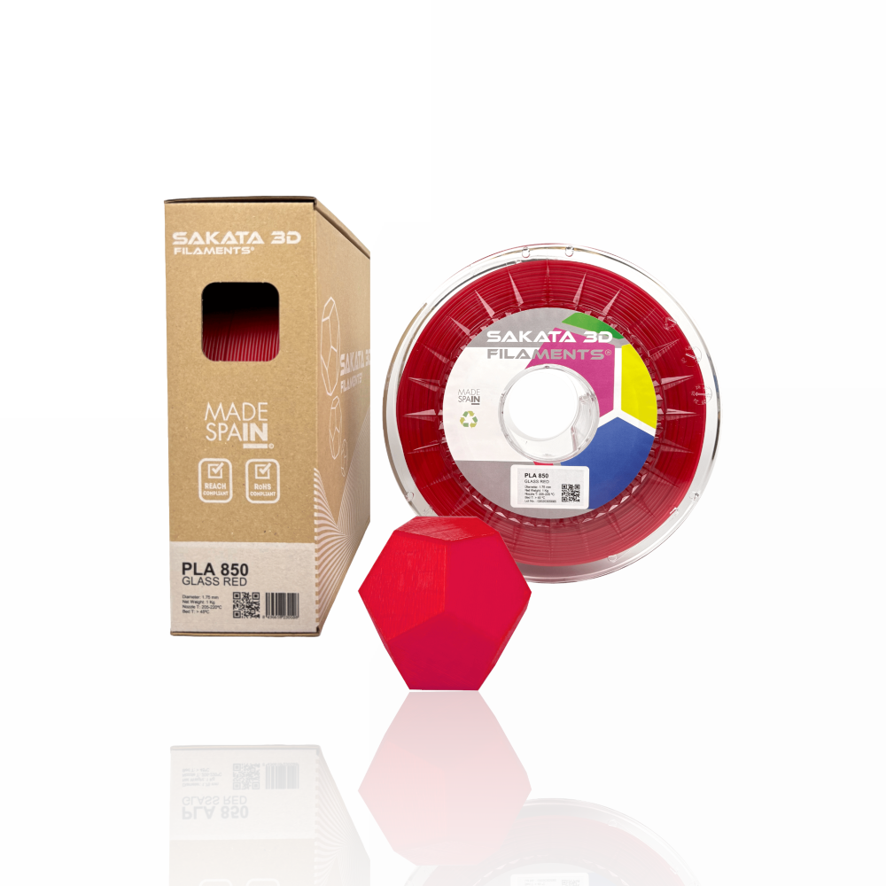 PLA 850 Glass Red - SAKATA 3D - Image 6