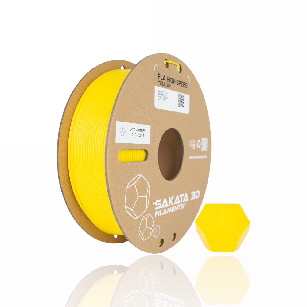 PLA High Speed 1kg Yellow - SAKATA 3D - Image 2