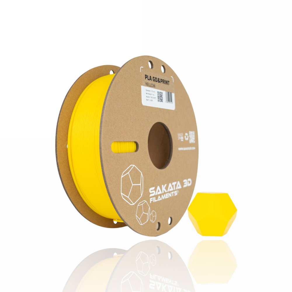PLA GO&PRINT 1kg Yellow - SAKATA 3D - Image 2