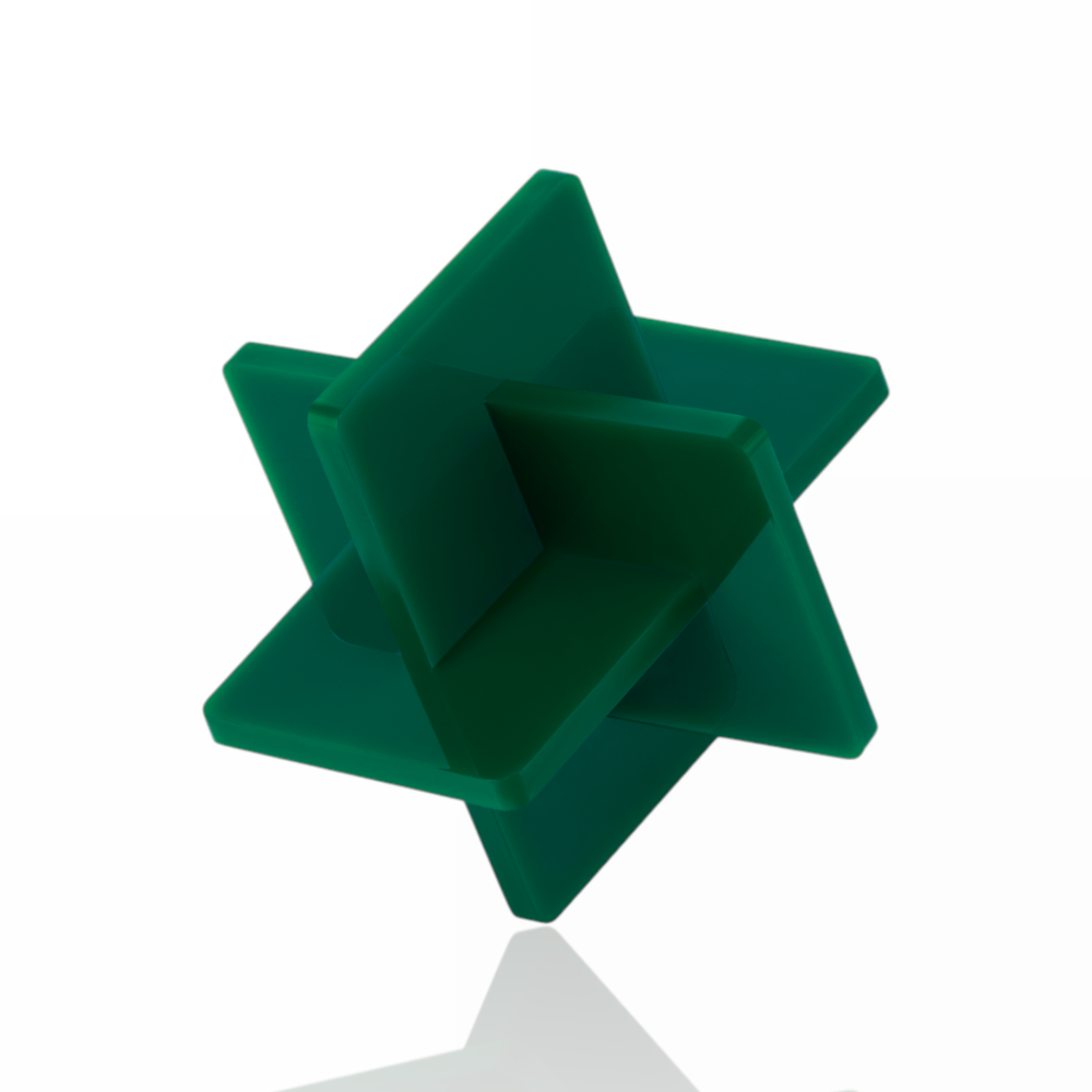 Bambu 3mm Opaque Glossy Acrylic Sheet Mistletoe Green  (3pcs) (Laser Cutting & Engraving) - Bambu Lab