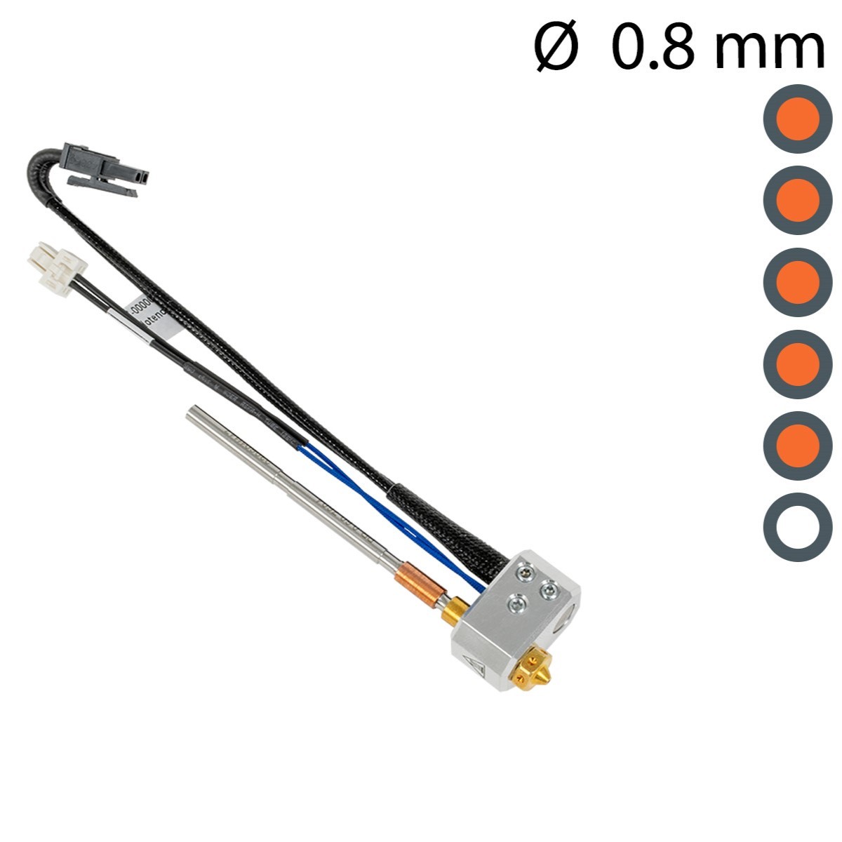 Nextruder hotend brass 0.8 mm (MK4, MK4S, MK3.9, XL, Core One) - Prusa Original evolt portugal