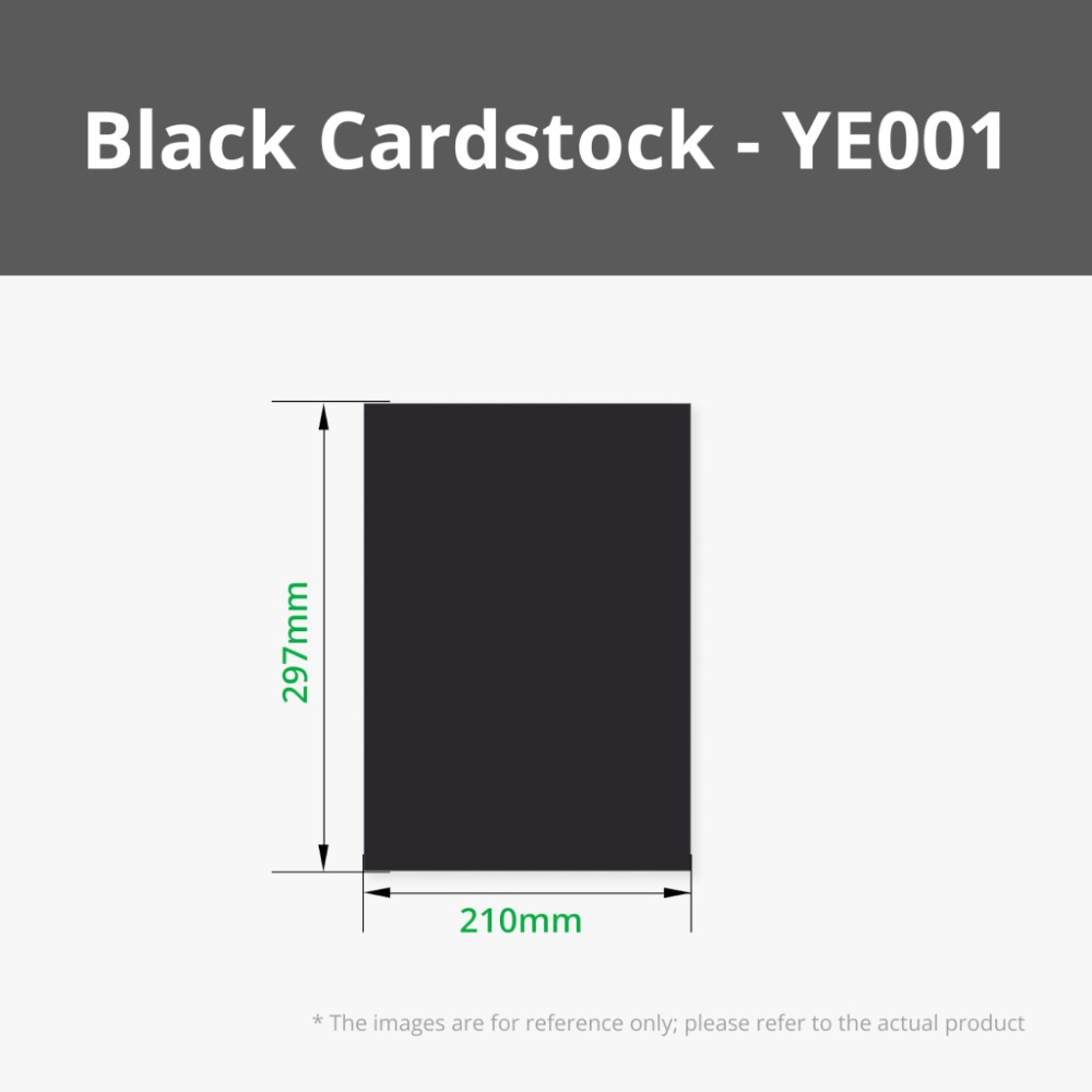 250g Cardstock (25pcs) A4 250g Black Cardstock - Bambu Lab - Image 2