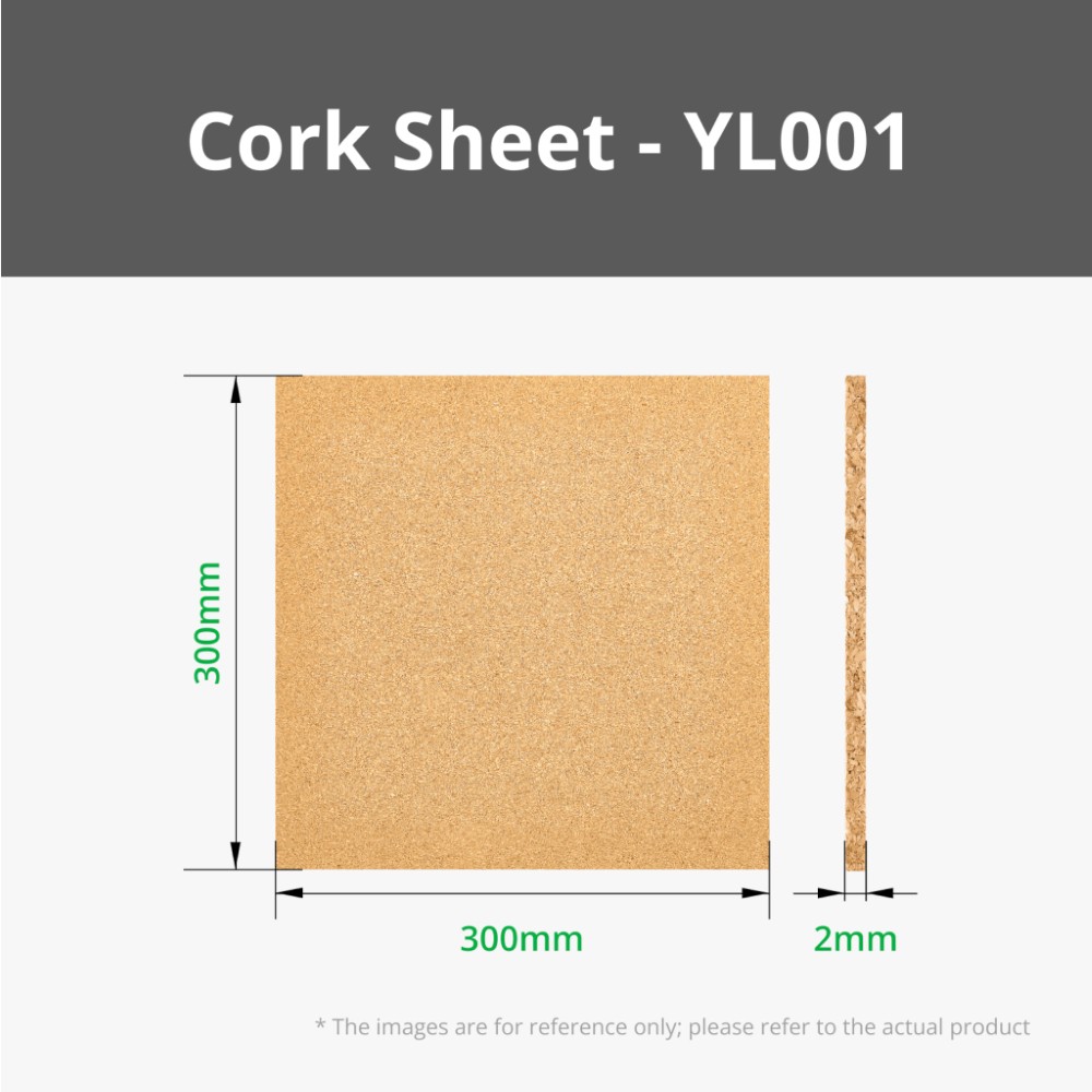 Bambu 3D 2mm Cork Sheet (4 pcs) - Bambu Lab - Image 2
