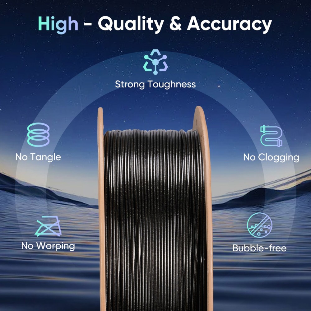 PETG Hyper Speed Burnt Titanium 1kg Dark Gold ERYONE - Image 5