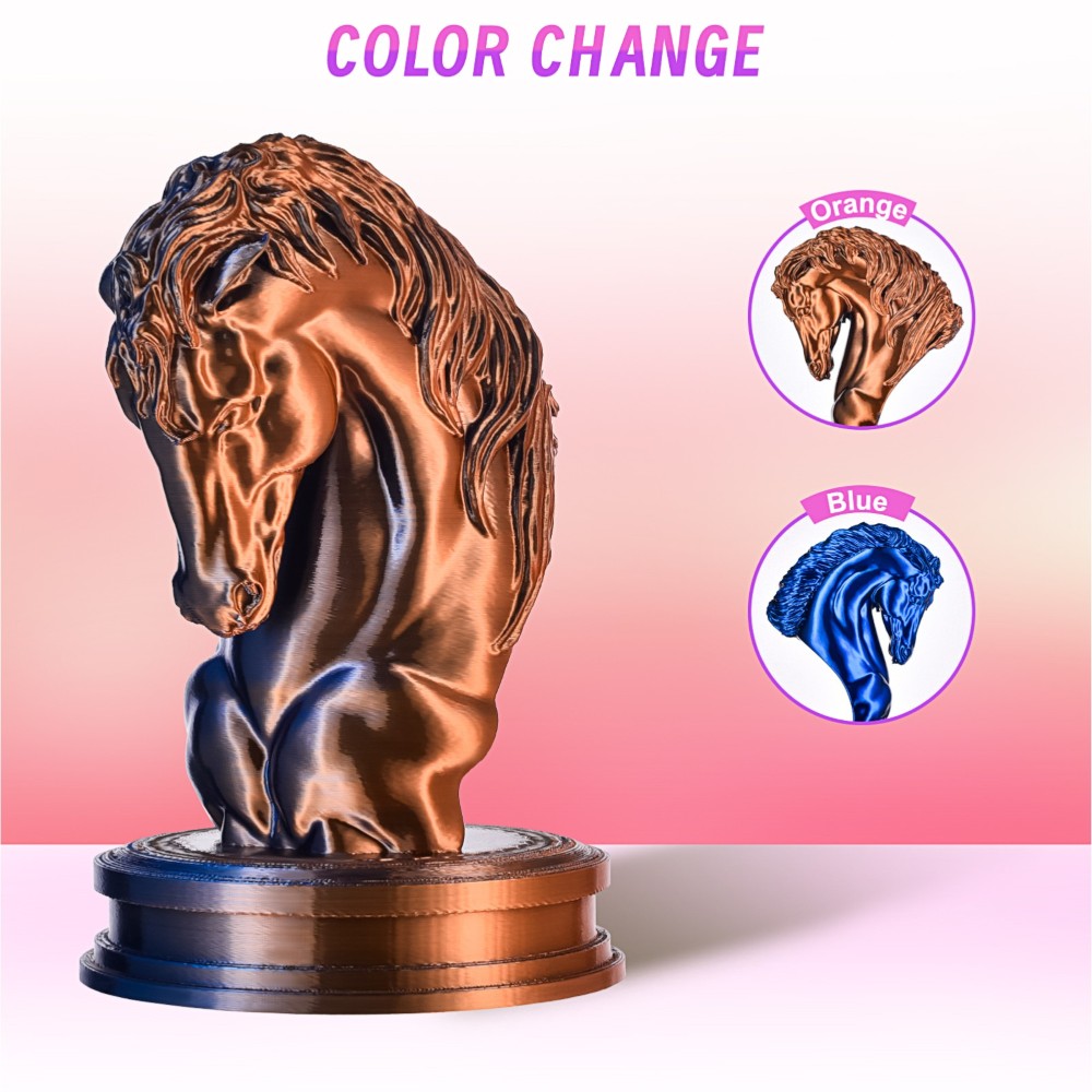 PLA High Speed Silk Dual-Color 1kg Orange and Blue - ERYONE - Image 3