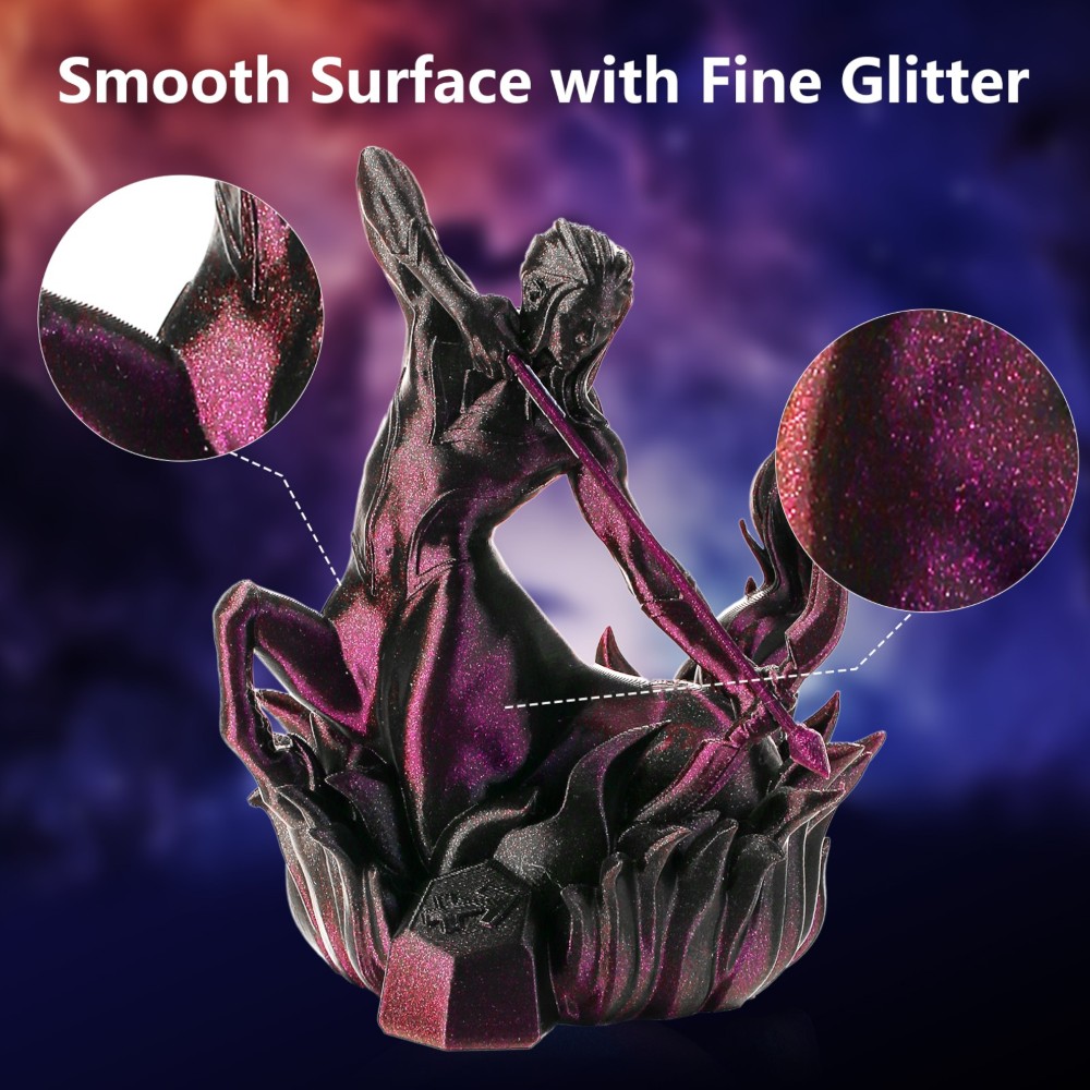 PLA Rainbow Burnt Titanium 1kg Stargazer (Rose and Flash Black) - ERYONE - Image 4