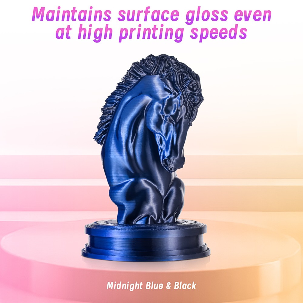 PLA High Speed Silk Dual-Color 1kg Midnight Blue and Black - ERYONE - Image 4