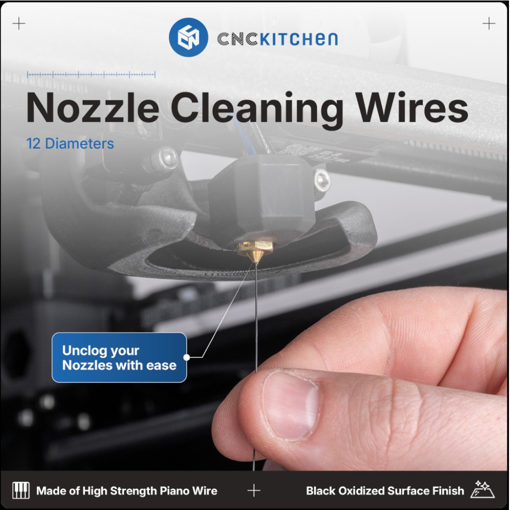 Nozzle Cleaning Wires (12pcs) (de 0.2mm até 1.4mm) - CNC Kitchen - Image 2