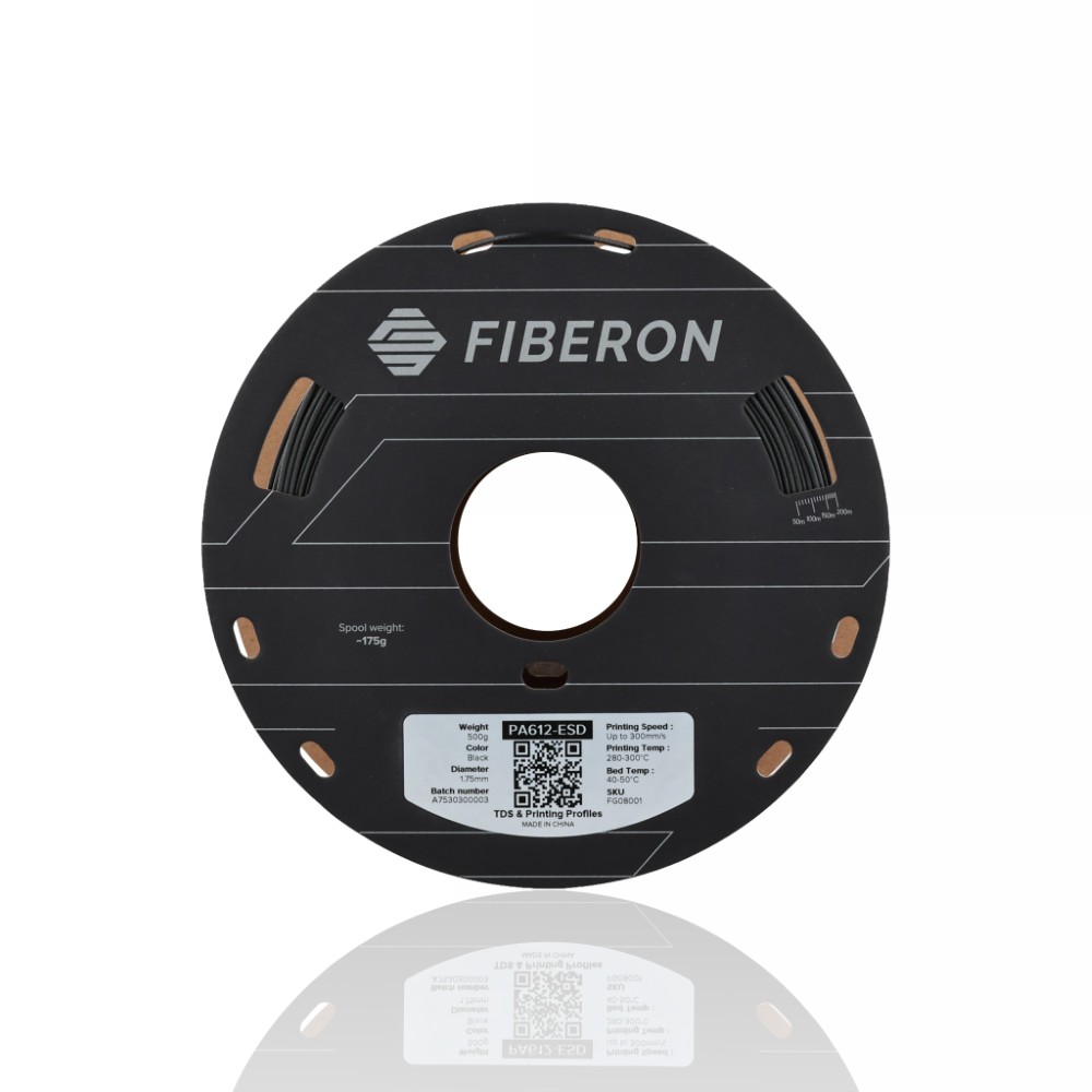 Fiberon™ PA612-ESD 1.75 500g - Black - Polymaker - Image 3