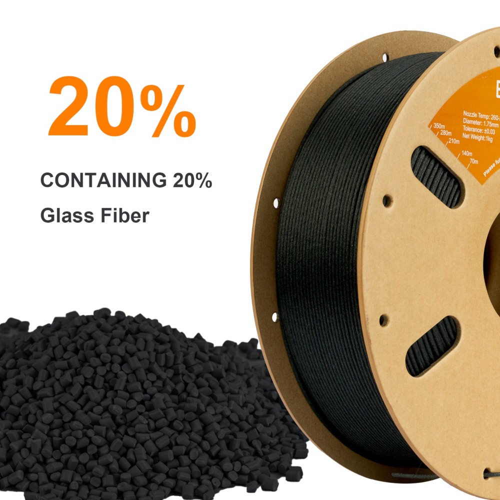 Nylon (PA12) Glass Fiber 1kg Black - ERYONE - Image 2