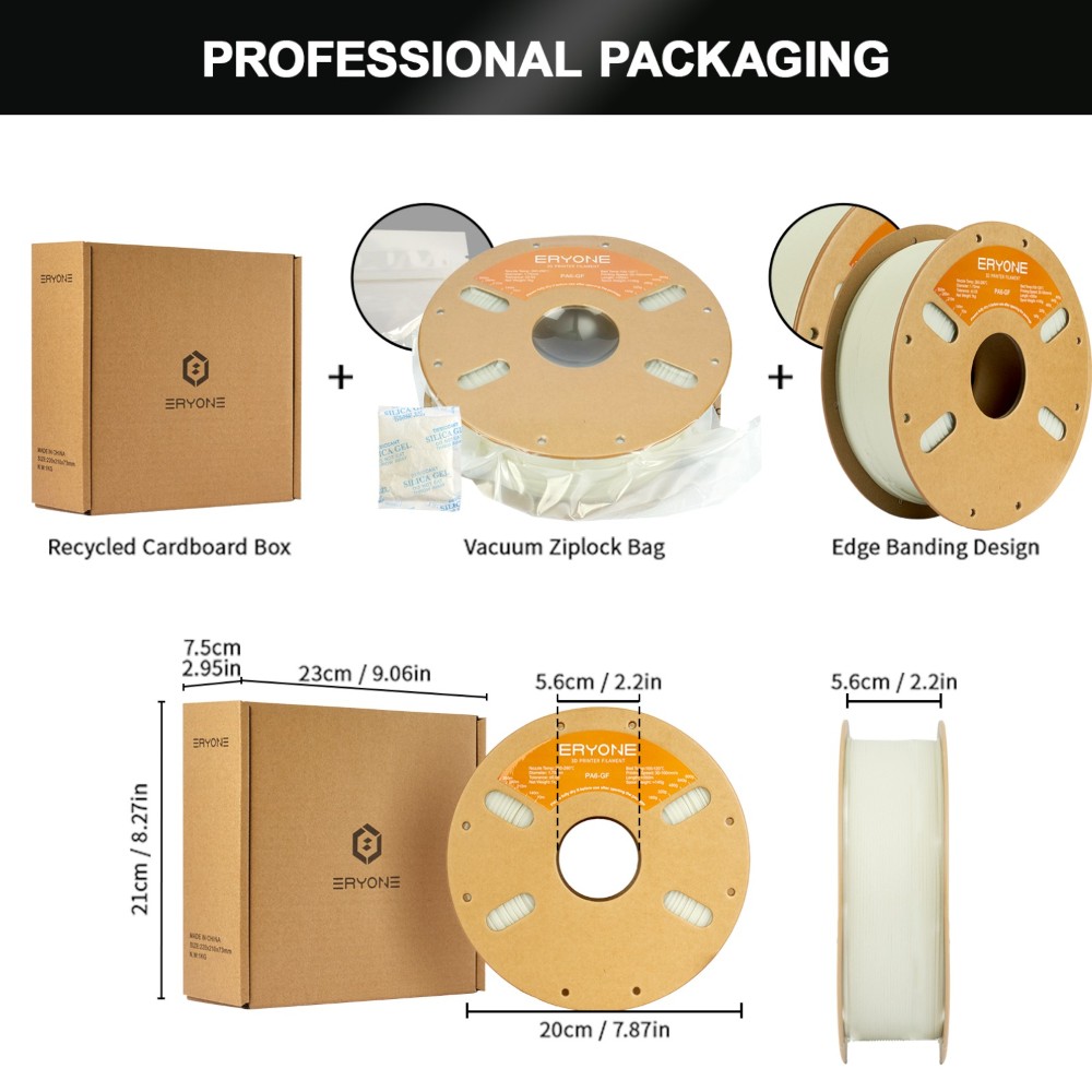 Nylon (PA6) Glass Fiber 1kg White - ERYONE - Image 6
