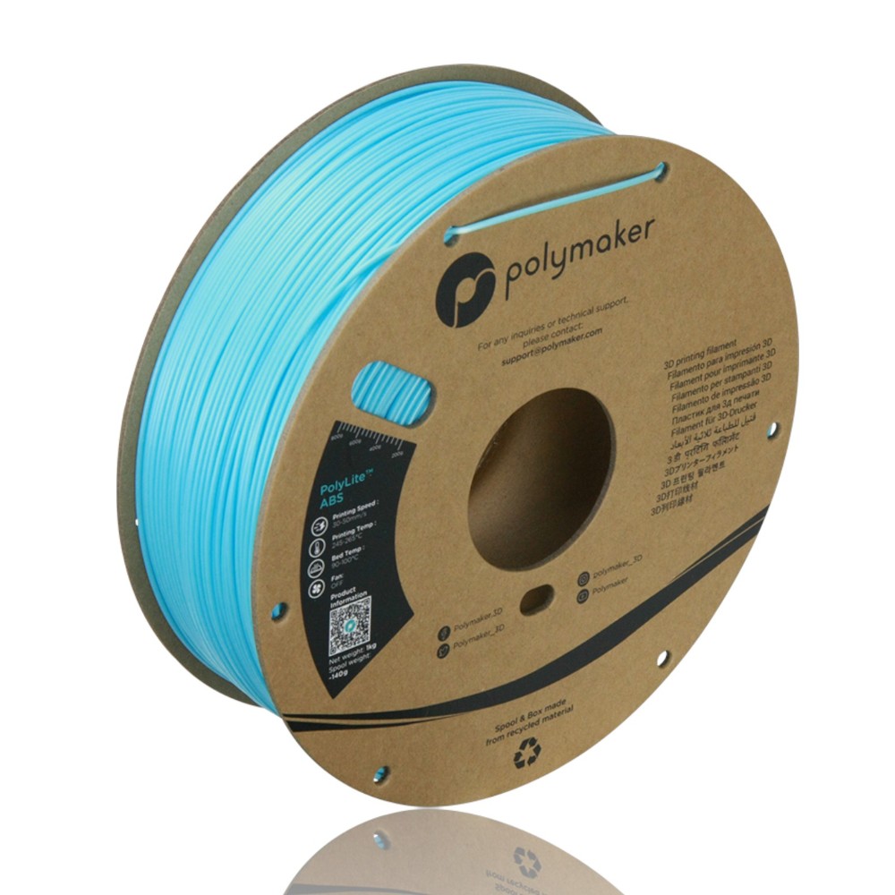 ABS PolyLite 1kg Light Blue - Polymaker - Image 4