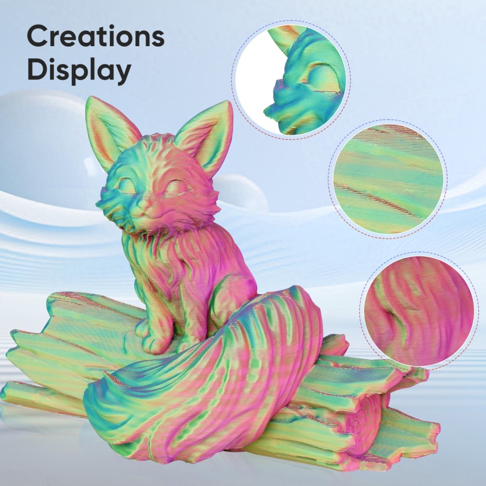 PLA Hyper Speed Matte Triple Color 1kg Pink, Green and Blue - ERYONE - Image 3