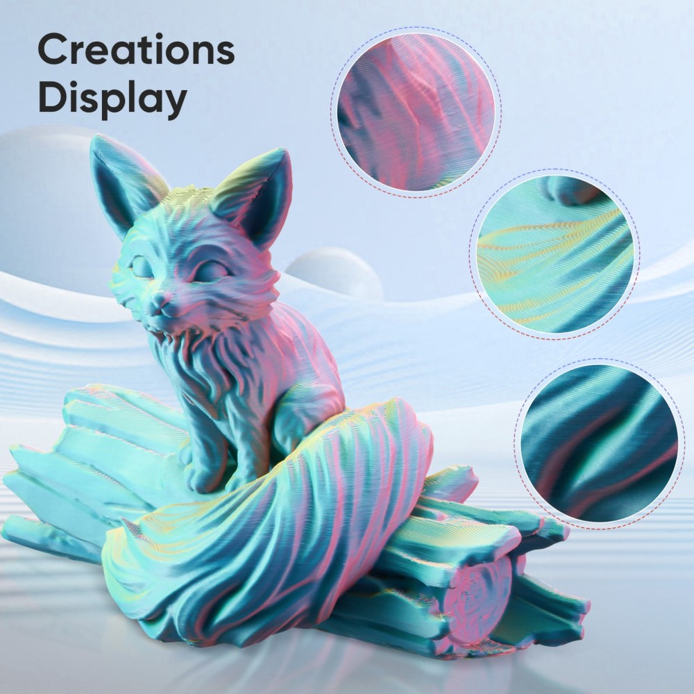 PLA Hyper Speed Matte Triple Color 1kg Pink, Blue and Yellow - ERYONE - Image 3