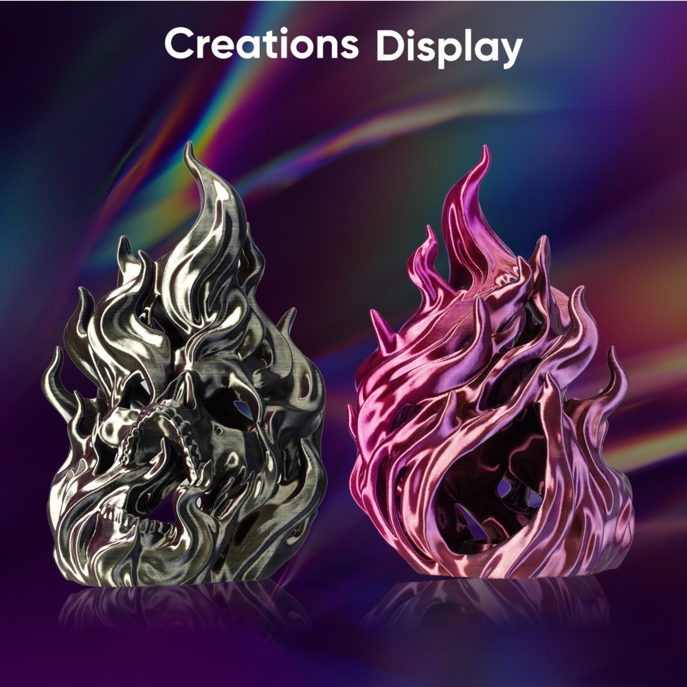 PLA Hyper Speed Silk Quadruple Color 1kg Twilight Glow (Black, Red, Dark Purple and Gold) - ERYONE - Image 3
