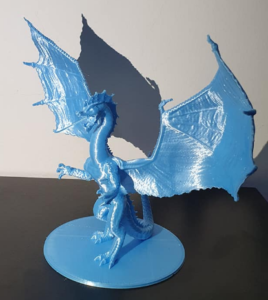 Clique para visualizar em tela cheia PLA 1kg Silk Sky Blue - Azurefilm photo review