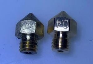 Clique para visualizar em tela cheia 0.4mm B-SERIES PREMIUM Aço Endurecido Hardened Steel Nozzle MK8  - AIMSOAR photo review