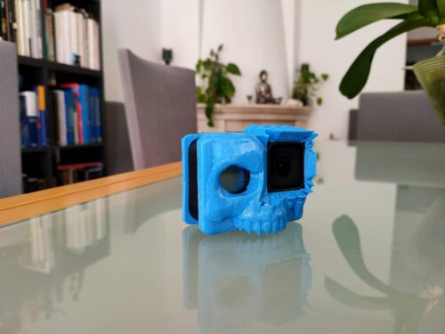 Clique para visualizar em tela cheia TPU 300g Flexible Filament Hardness 98A Blue - Azurefilm photo review