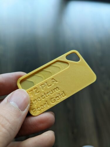 Clique para visualizar em tela cheia PLA Premium 1kg Pearl Gold - Spectrum Filaments photo review